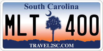 SC license plate MLT400