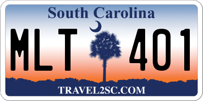 SC license plate MLT401