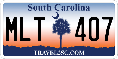 SC license plate MLT407