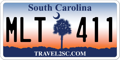 SC license plate MLT411