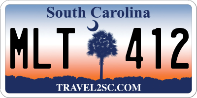 SC license plate MLT412