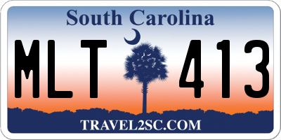 SC license plate MLT413