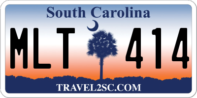 SC license plate MLT414