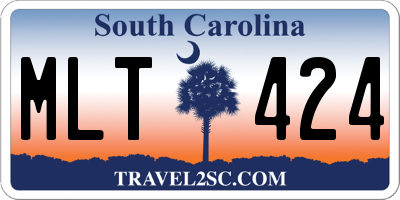 SC license plate MLT424