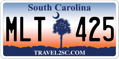 SC license plate MLT425