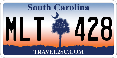 SC license plate MLT428