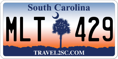 SC license plate MLT429