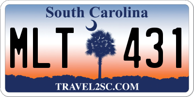 SC license plate MLT431