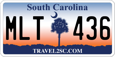 SC license plate MLT436