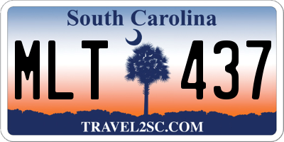 SC license plate MLT437