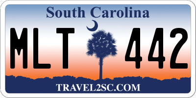 SC license plate MLT442