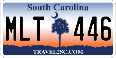 SC license plate MLT446