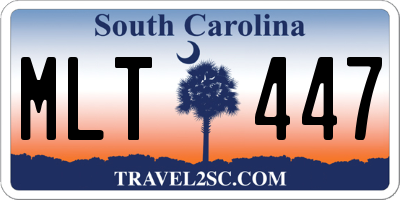 SC license plate MLT447