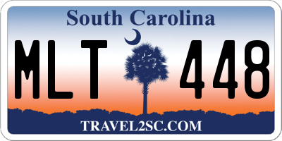 SC license plate MLT448