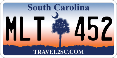 SC license plate MLT452