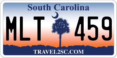 SC license plate MLT459