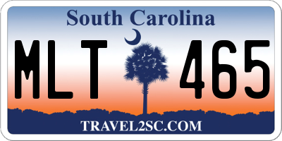 SC license plate MLT465