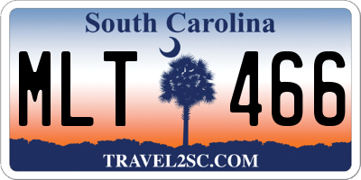 SC license plate MLT466