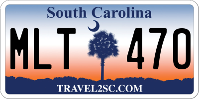 SC license plate MLT470