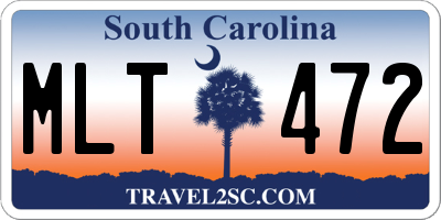 SC license plate MLT472