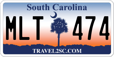 SC license plate MLT474
