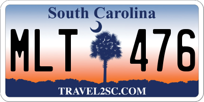 SC license plate MLT476