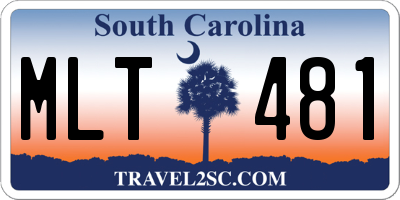 SC license plate MLT481