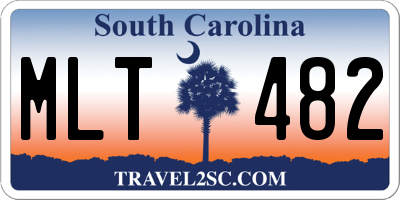 SC license plate MLT482