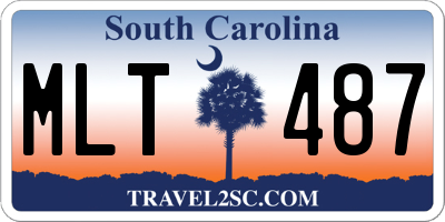 SC license plate MLT487