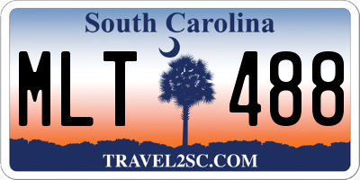 SC license plate MLT488
