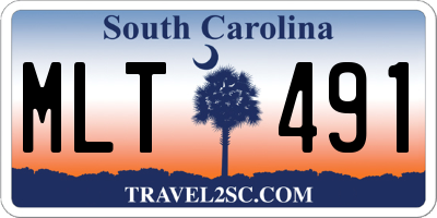 SC license plate MLT491