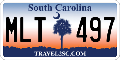 SC license plate MLT497