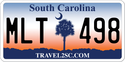 SC license plate MLT498