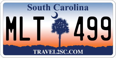 SC license plate MLT499