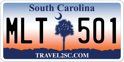 SC license plate MLT501