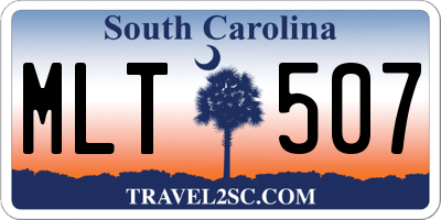 SC license plate MLT507