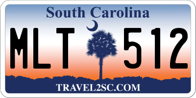 SC license plate MLT512