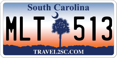 SC license plate MLT513