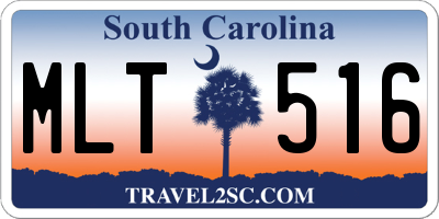 SC license plate MLT516