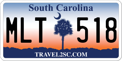 SC license plate MLT518