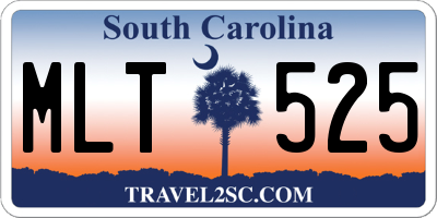 SC license plate MLT525