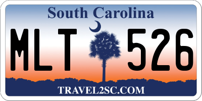 SC license plate MLT526