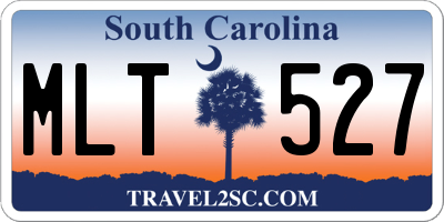 SC license plate MLT527