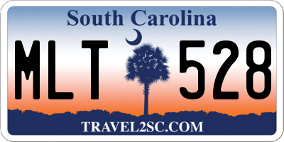 SC license plate MLT528