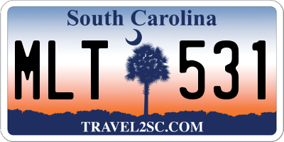SC license plate MLT531