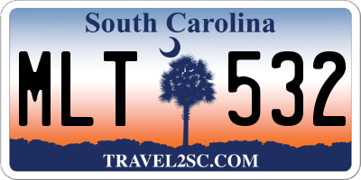 SC license plate MLT532
