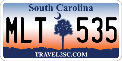 SC license plate MLT535
