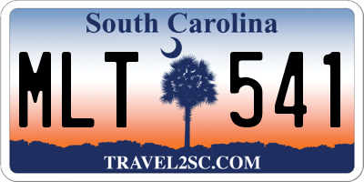 SC license plate MLT541