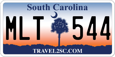 SC license plate MLT544