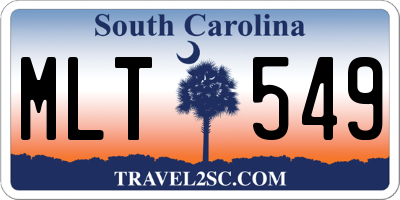 SC license plate MLT549